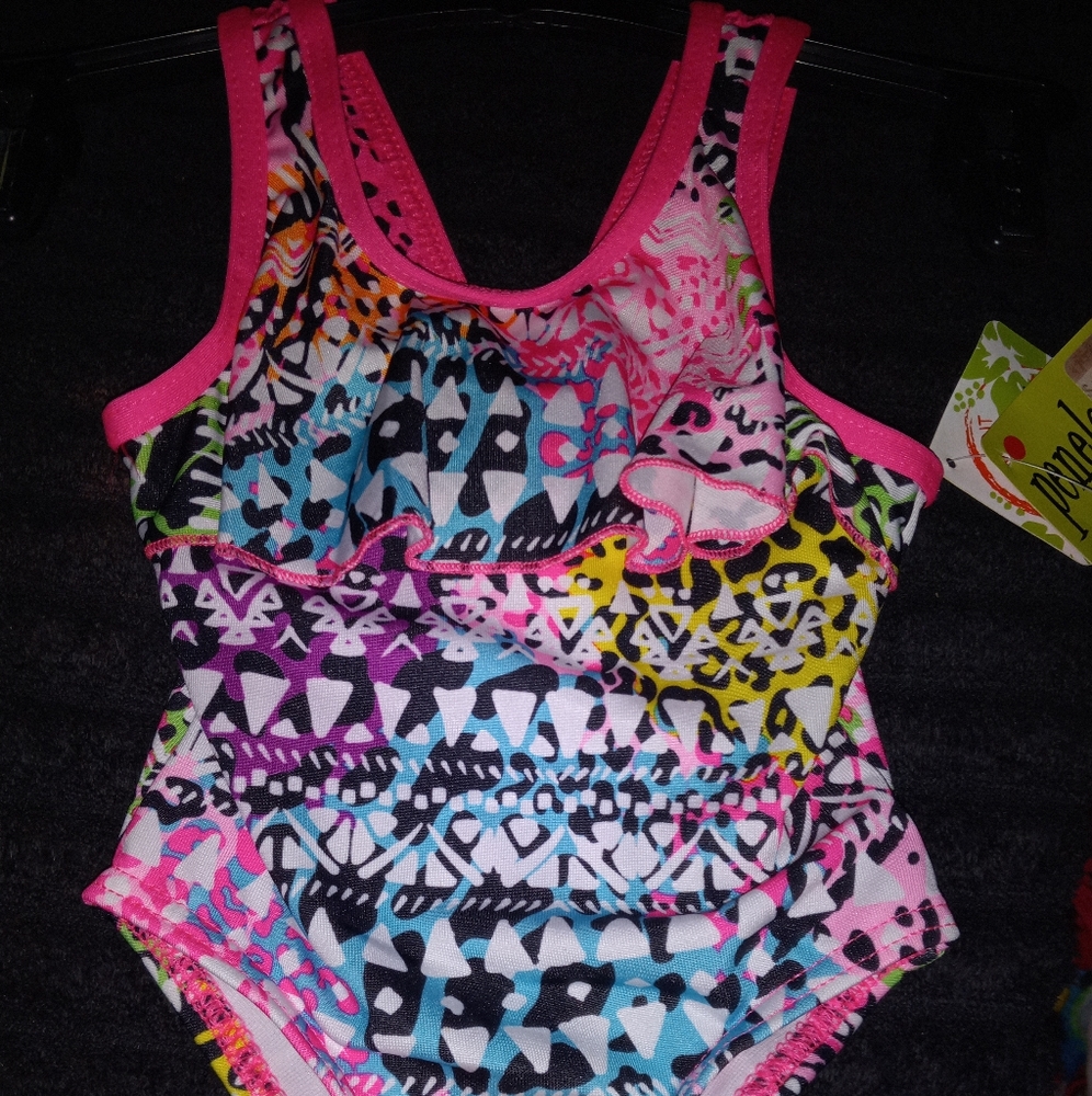 Babies one piece with fun lace and frills